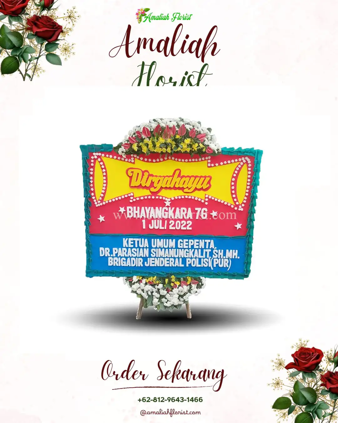 Papan Bunga HUT Ulang Tahun Nagasepaha